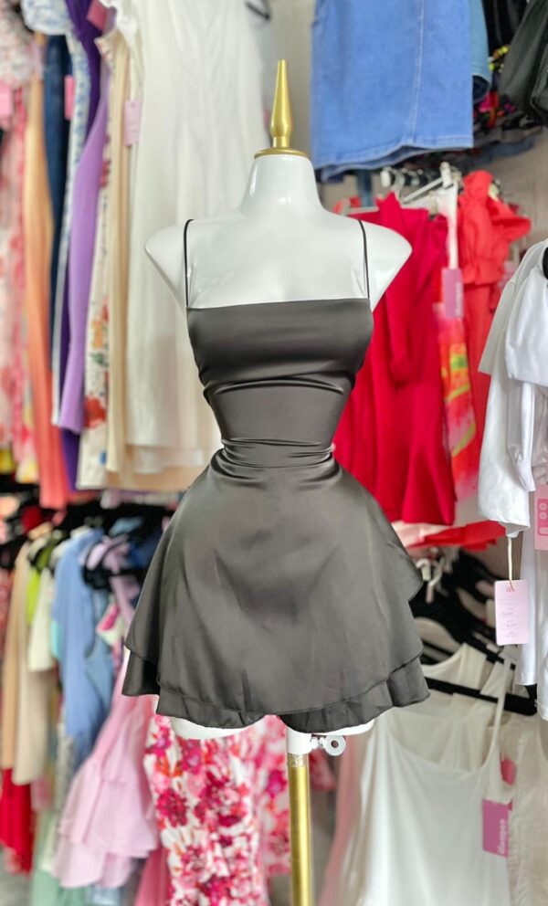 Vestido Corto Satin