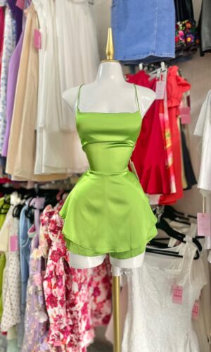 Vestido Corto Satin