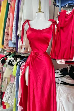 Vestido princesa satin
