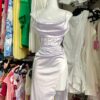 Vestido satin corset lentejuela