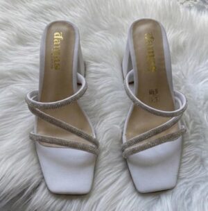 Zapatillas tira cristal