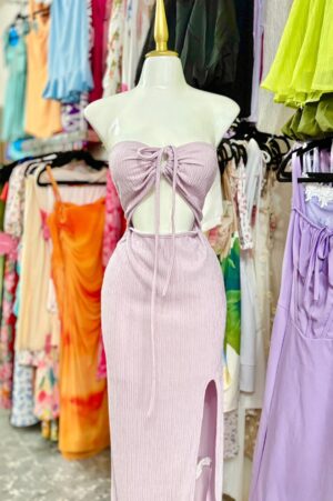 Vestido Halter Lila