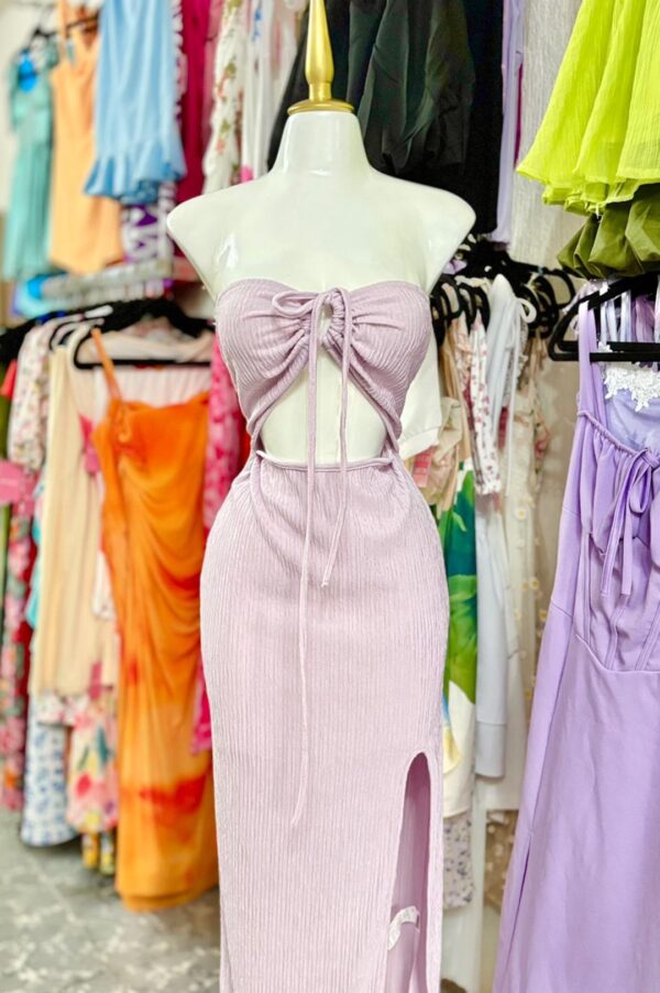 Vestido Halter Lila