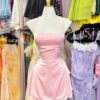Vestido satin corto